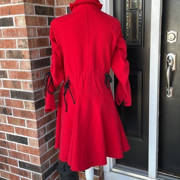 Katherine‎ Barclay Red A-line Coat - Picture 7 of 10